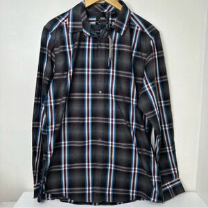 Mexx Plaid Button Down shirt men’s size XL nwt